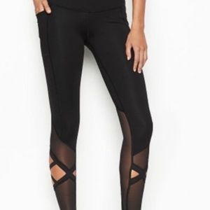 Victoria's Secret Victoria Sport Knockout Mesh Criss-Cross Legging